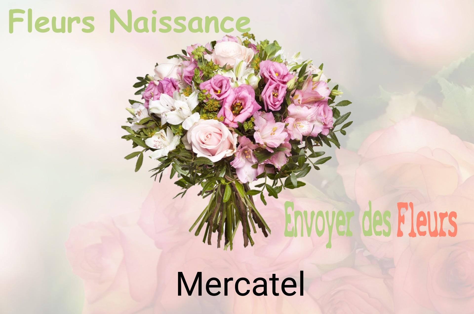 Bouquet de fleurs de naissance livré à Mercatel